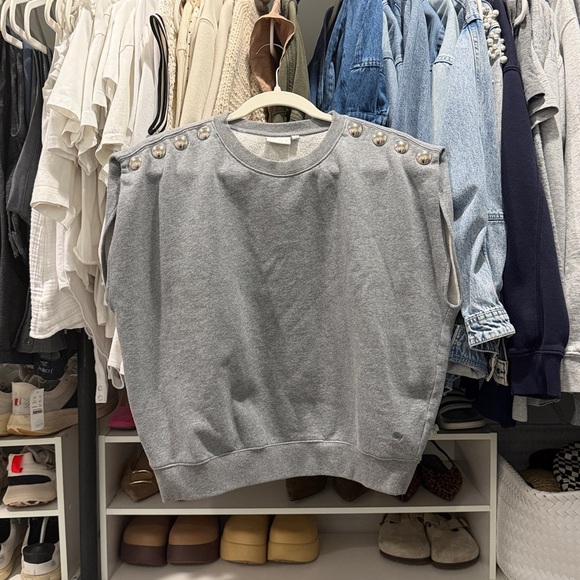 CLARE V le vest with studs. medium. - Picture 2 of 3